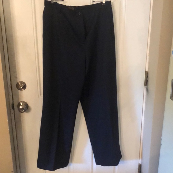 Pendleton Pants - Pendleton 100% Virgin Wool Navy Blue Lined Trousers Slacks Pants